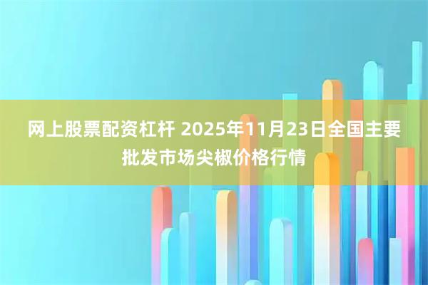 网上股票配资杠杆 2025年11月23日全国主要批发市场尖椒价格行情
